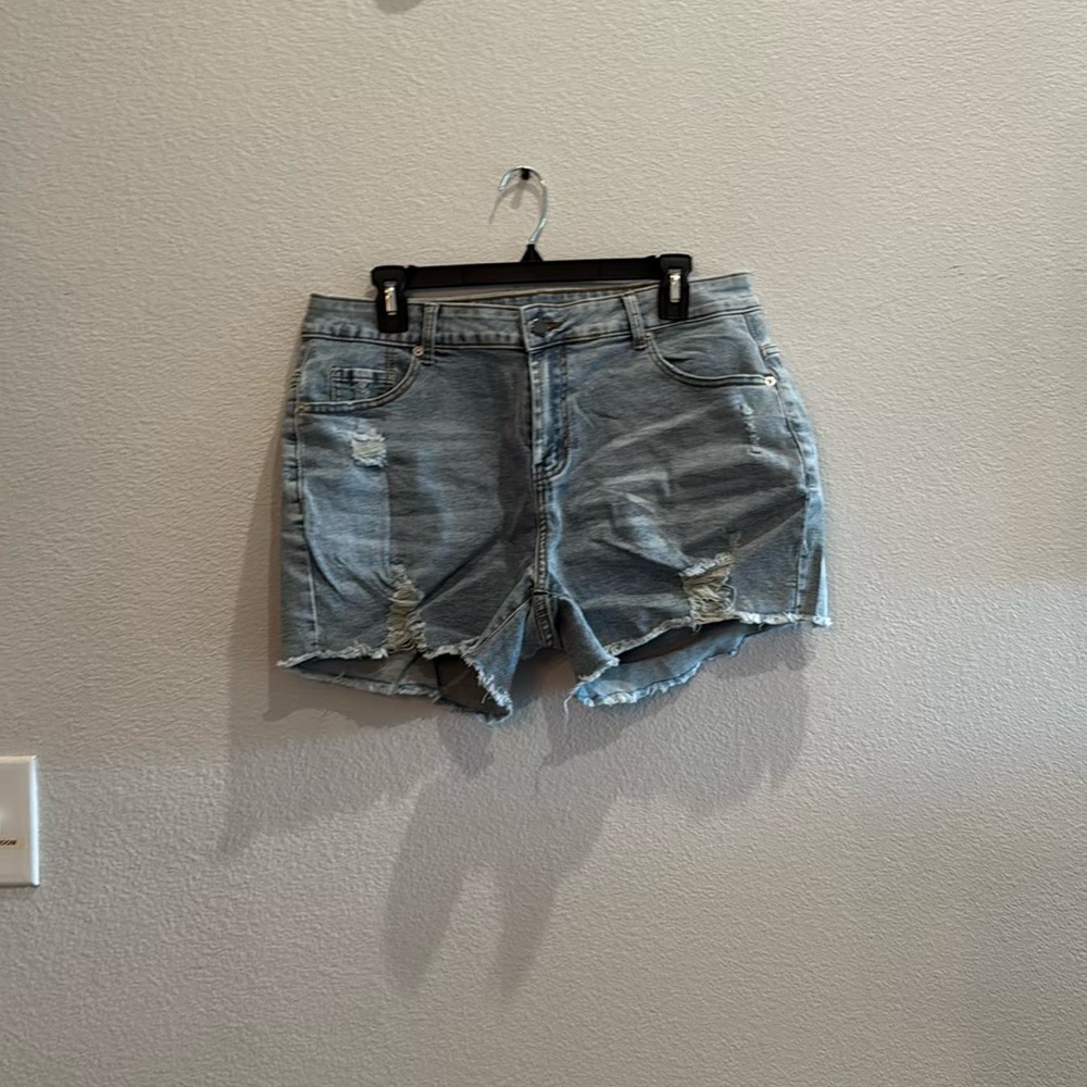 Distressed Denim Women's Shorts